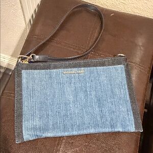 Michael Kors Denim Blue denim  Wristlet